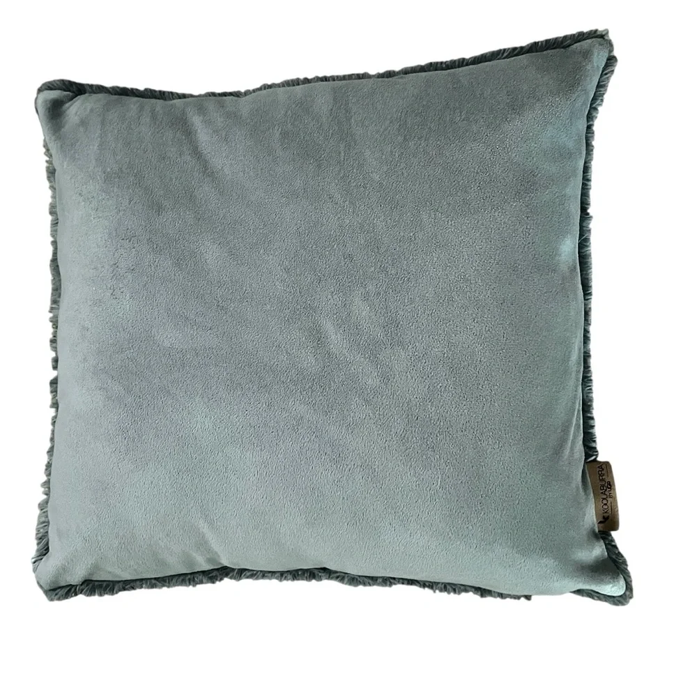 Kookaburra Ugg Faux Fur Throw Pillow 20” Square